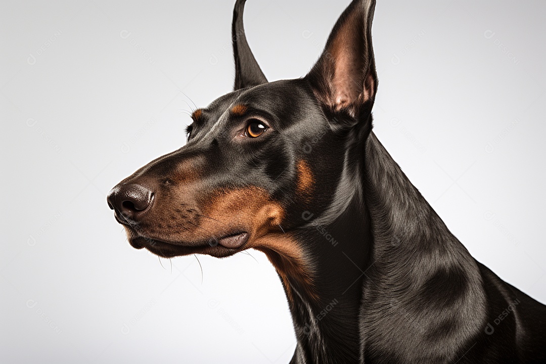 Um cachorro Doberman