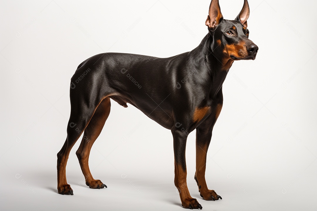 Um cachorro Doberman