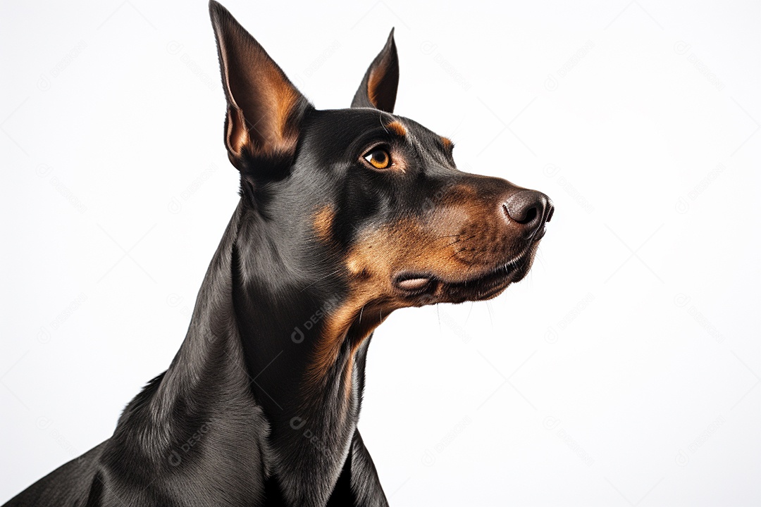 Um cachorro Doberman