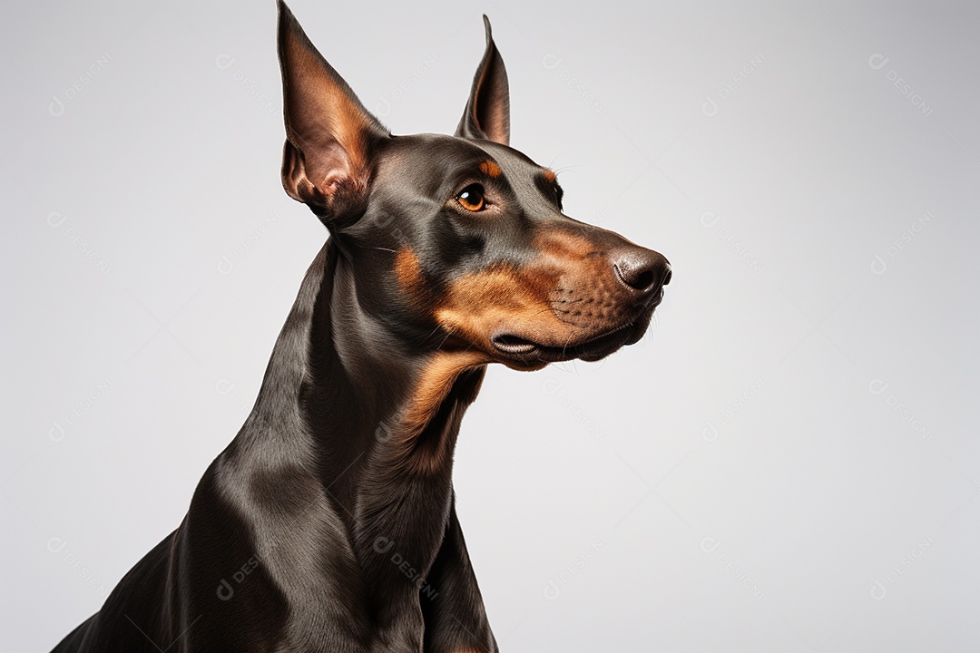 Um cachorro Doberman