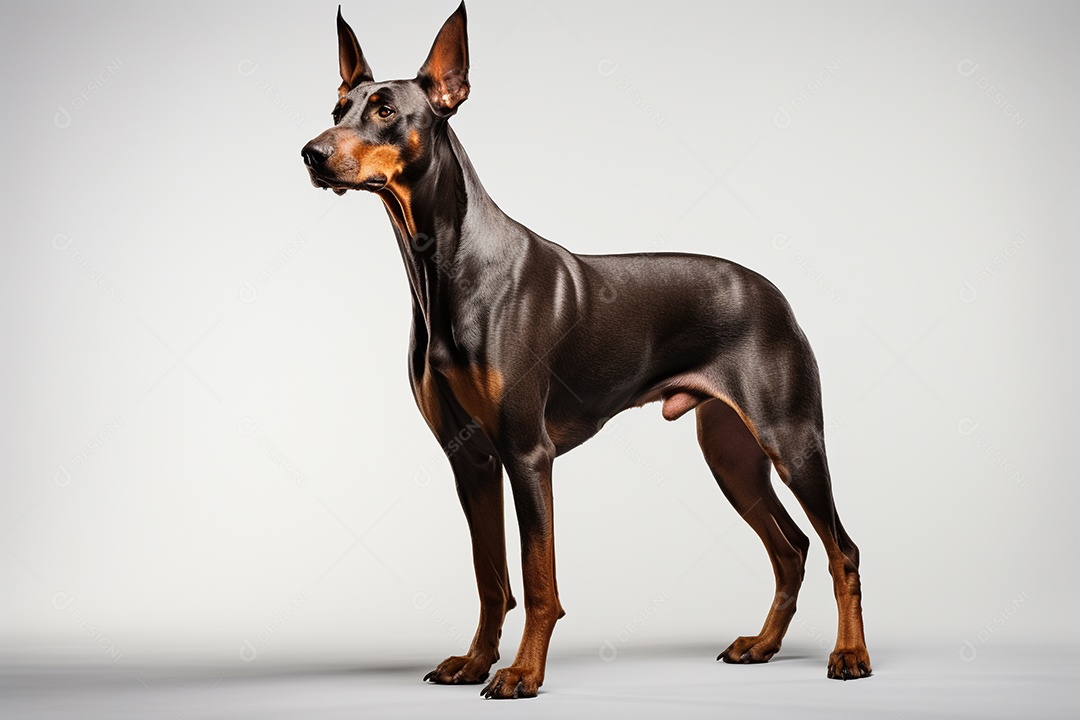 Um cachorro Doberman