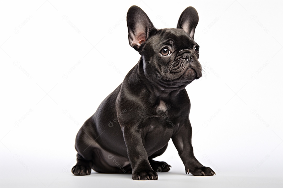 Um cachorro Bulldog Francês