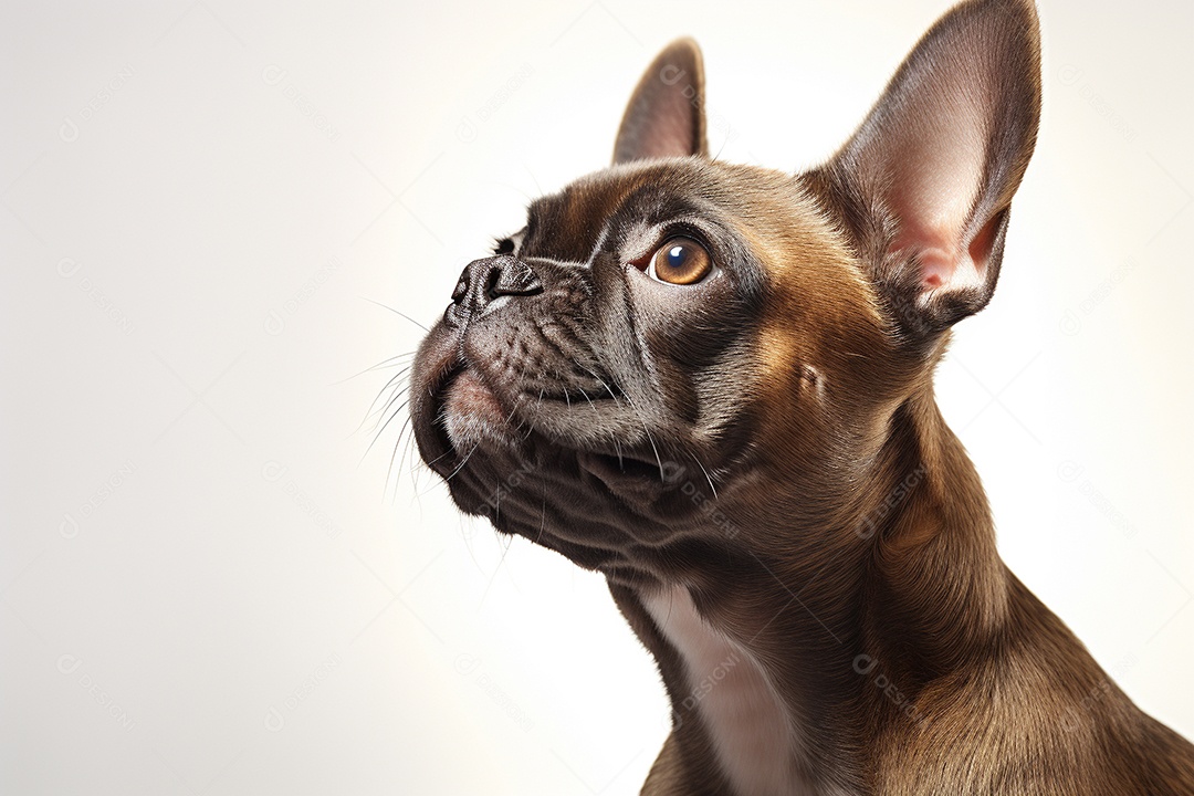 Um cachorro Bulldog Francês