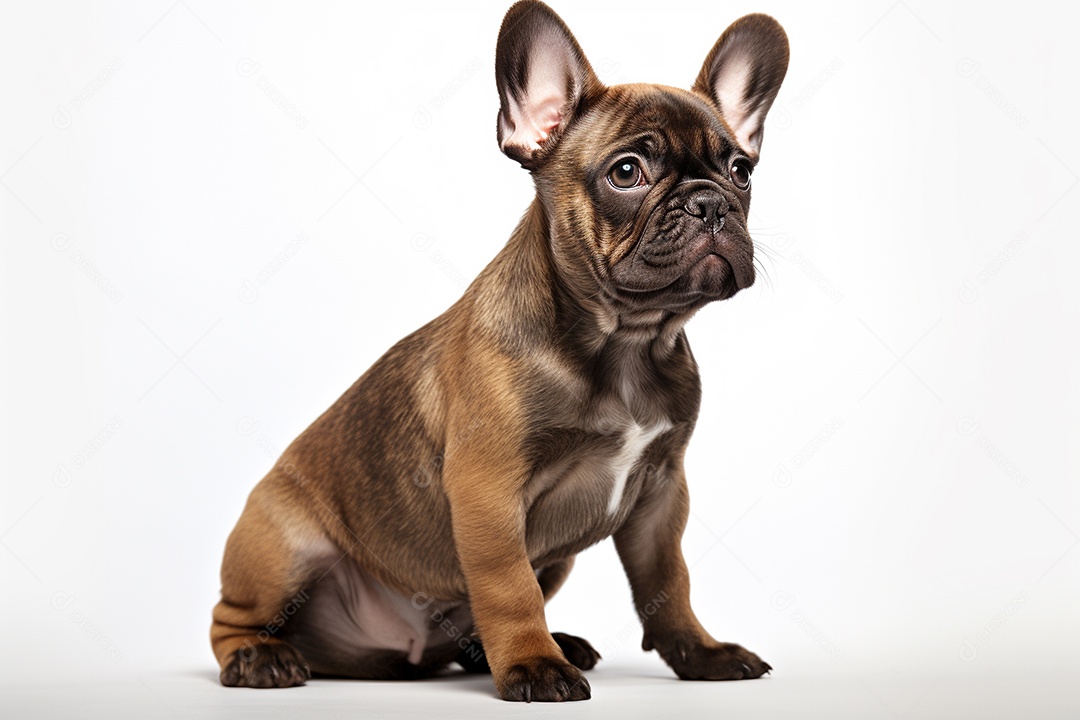 Um cachorro Bulldog Francês