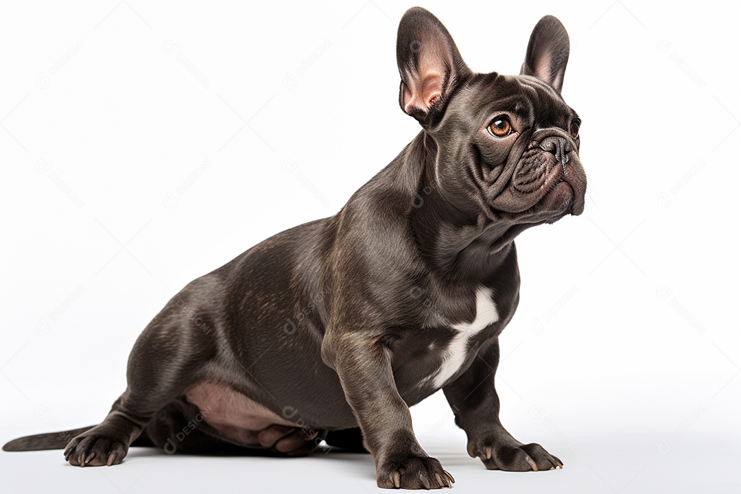 Um cachorro Bulldog Francês