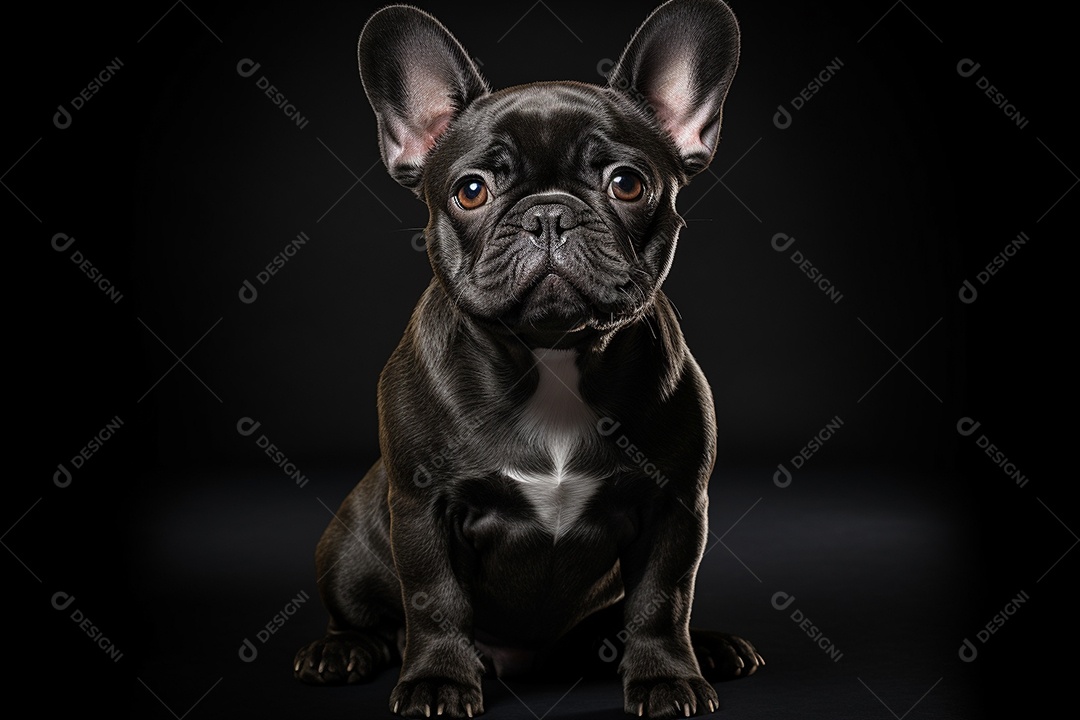 Um cachorro Bulldog Francês