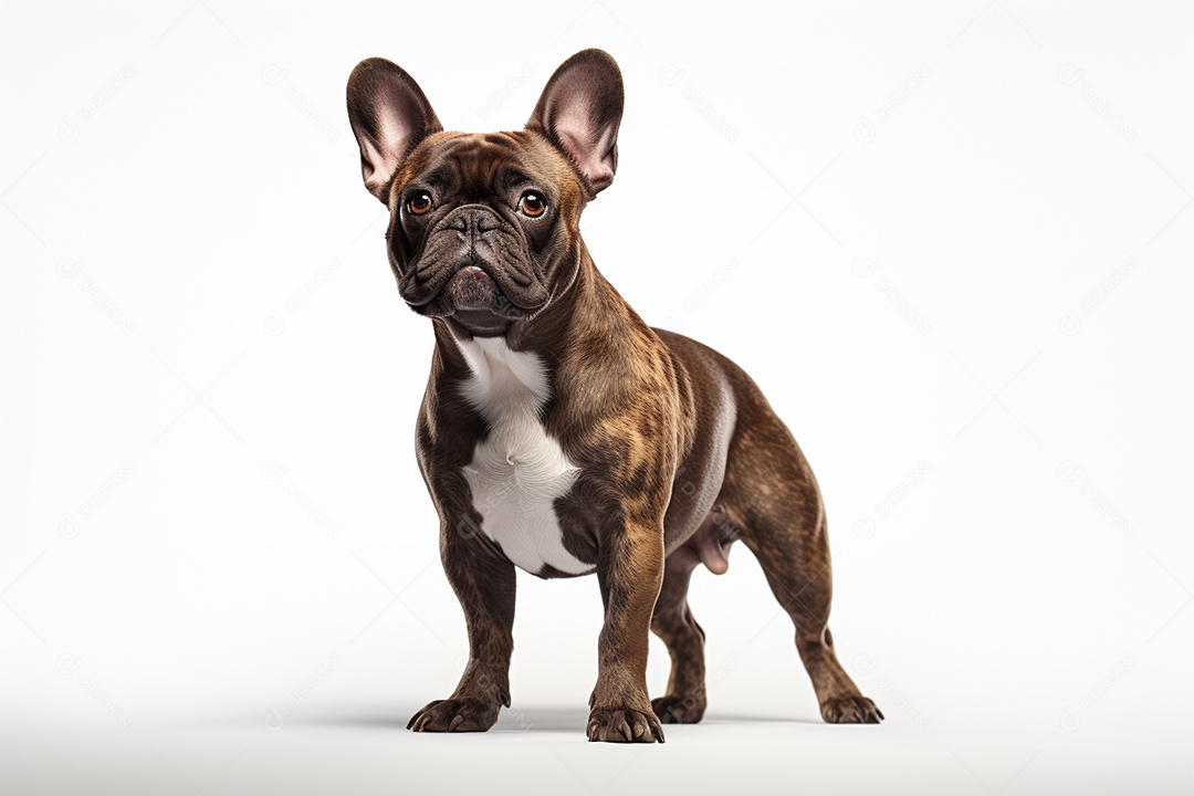 Um cachorro Bulldog Francês