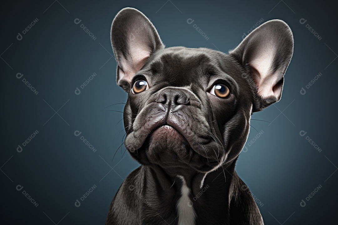 Um cachorro Bulldog Francês