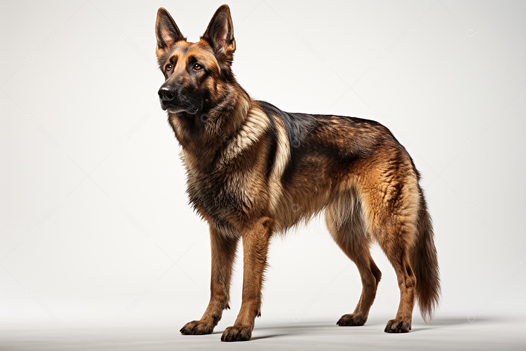 Um cão pastor alemão