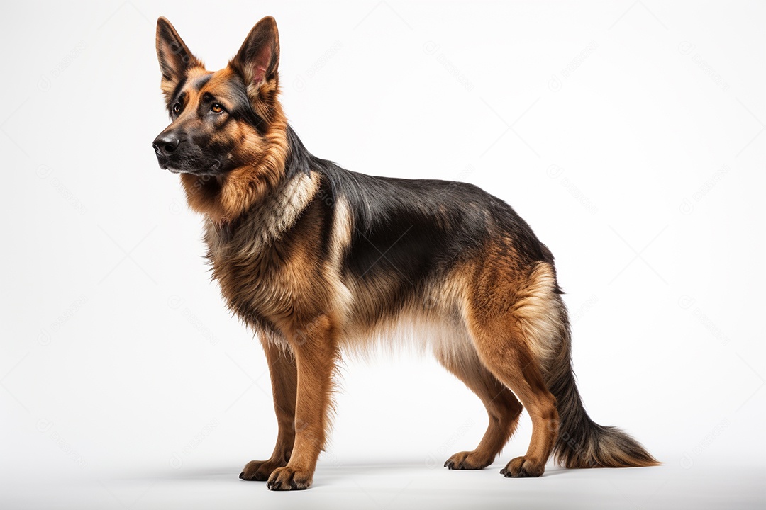 Um cão pastor alemão