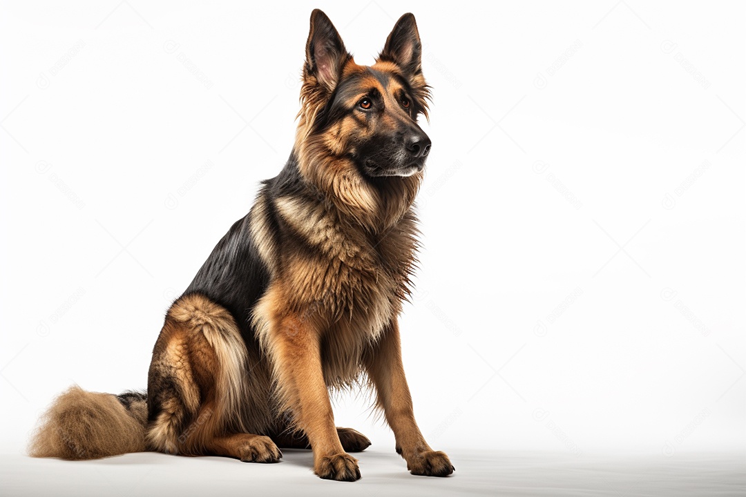 Um cão pastor alemão