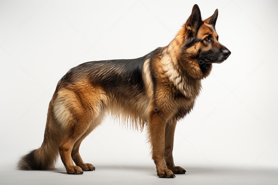 Um cão pastor alemão