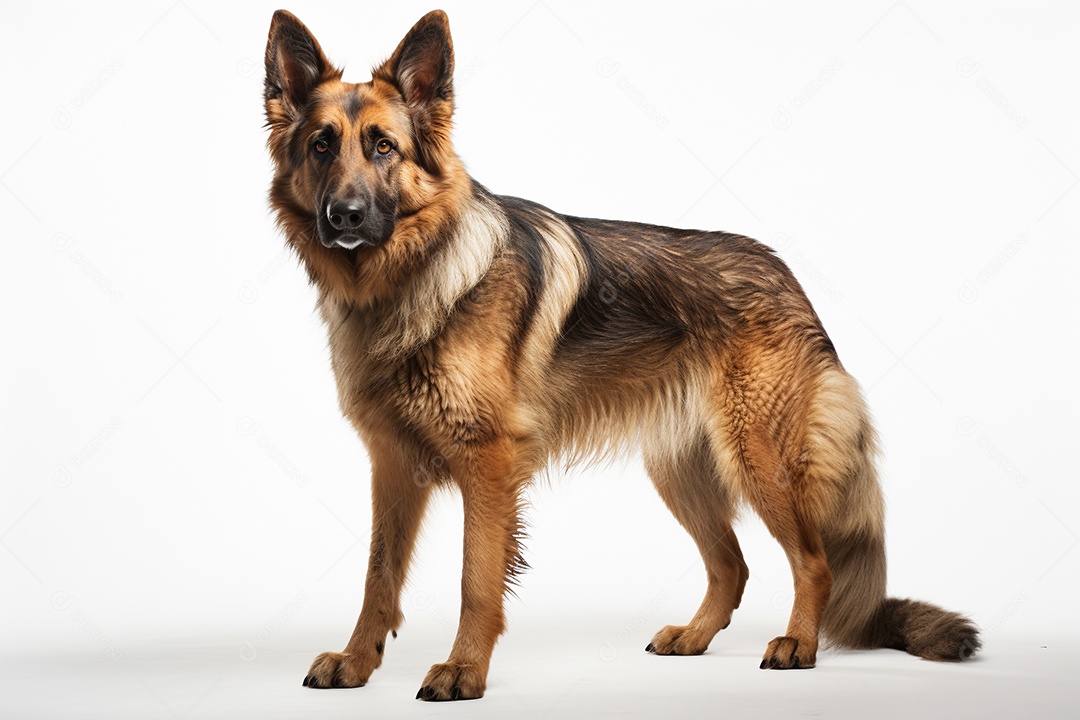 Um cão pastor alemão