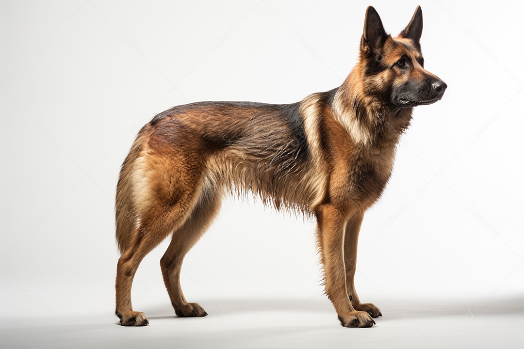 Um cão pastor alemão