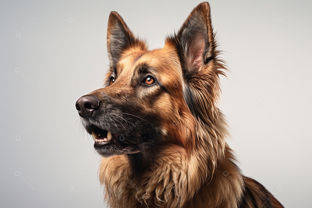 Um cão pastor alemão