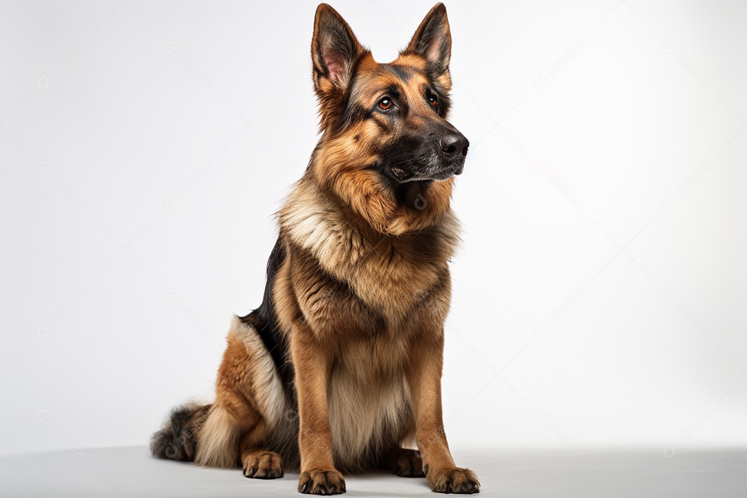 Um cão pastor alemão