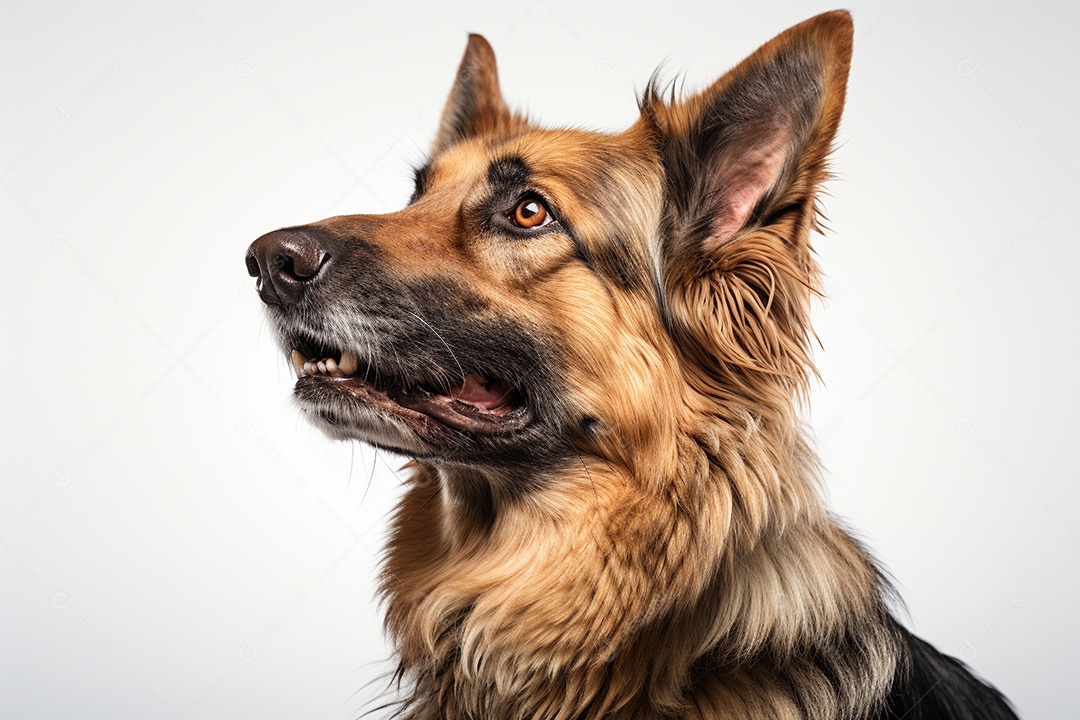 Um cão pastor alemão