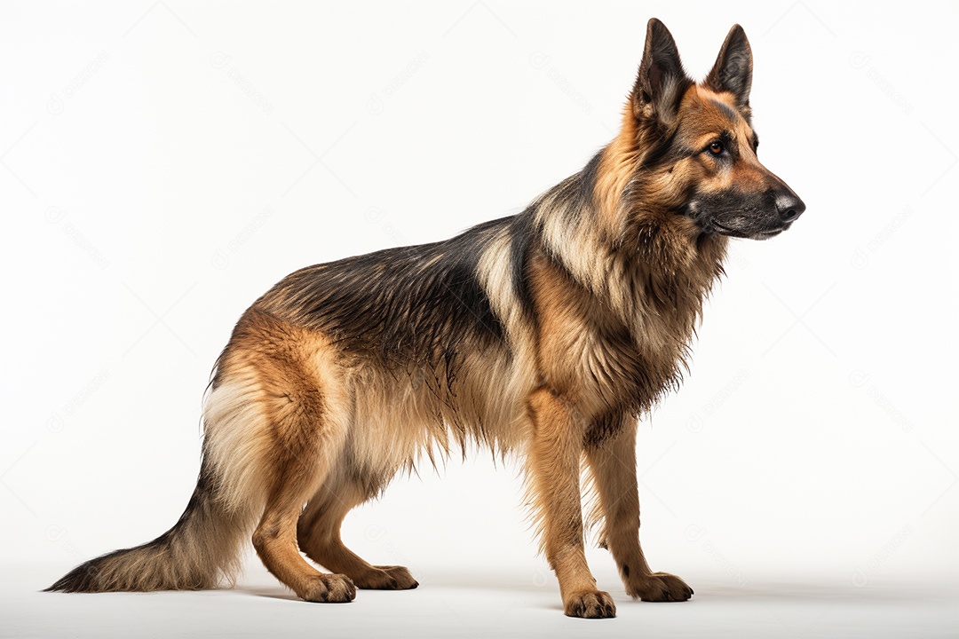 Um cão pastor alemão