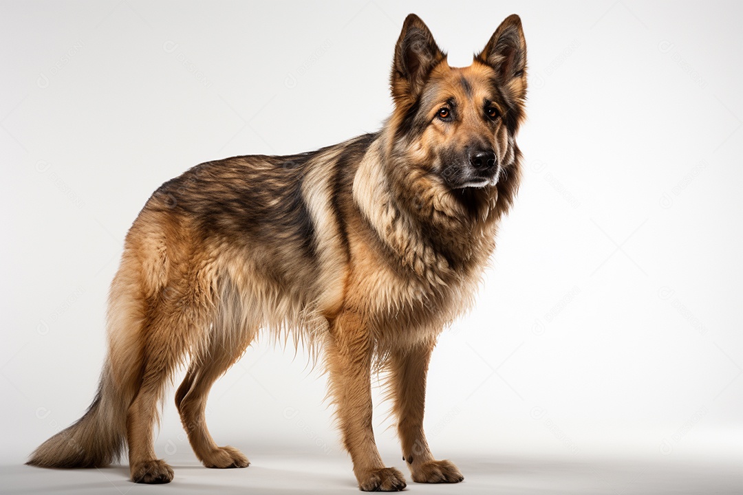 Um cão pastor alemão