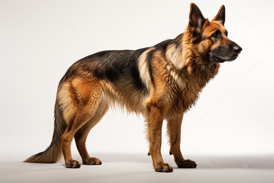 Um cão pastor alemão