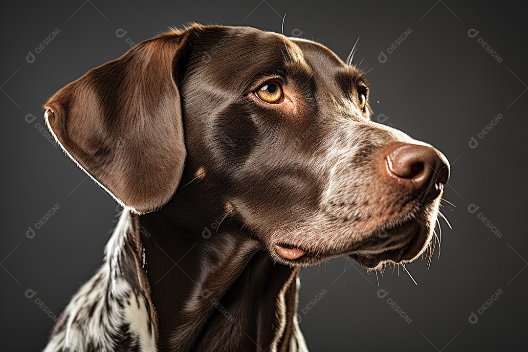 Um cão Ponteiro Alemão de Pêlo Curto