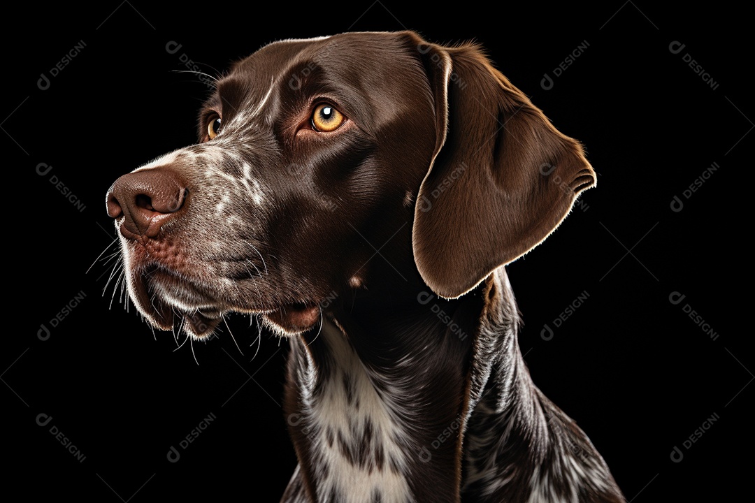 Um cão Ponteiro Alemão de Pêlo Curto