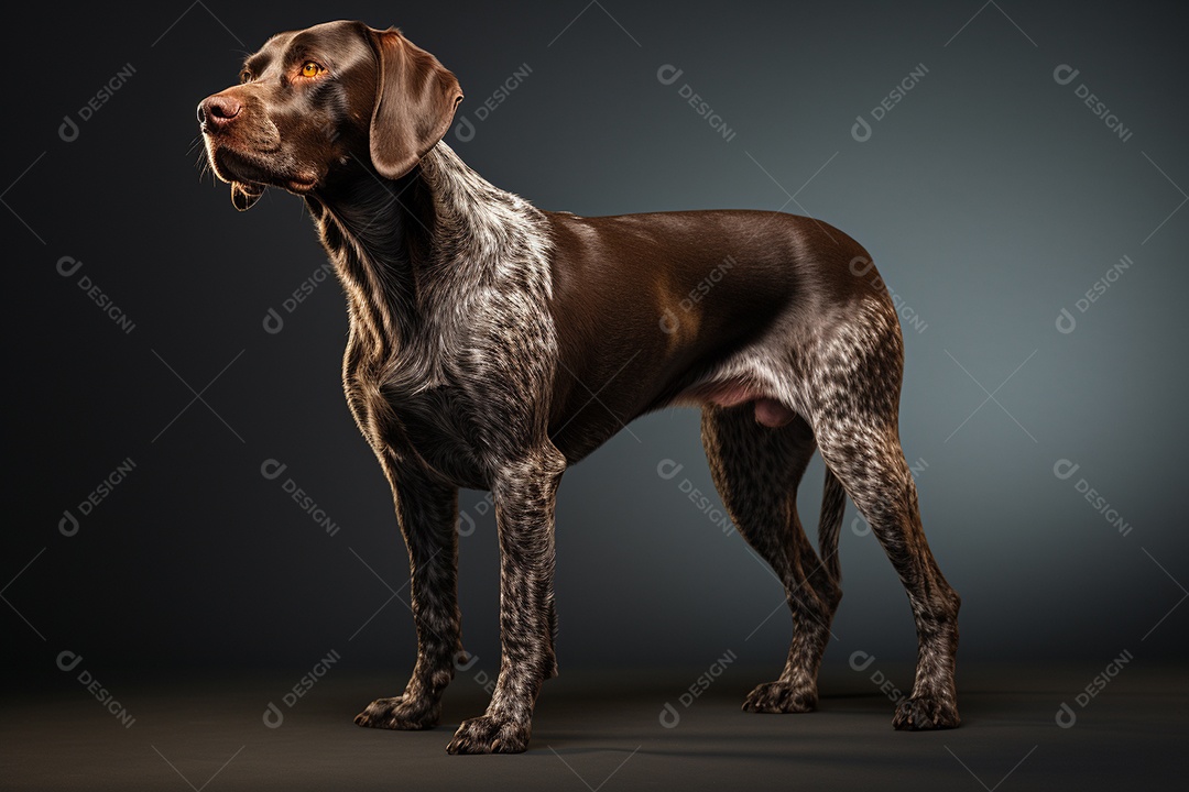 Um cão Ponteiro Alemão de Pêlo Curto