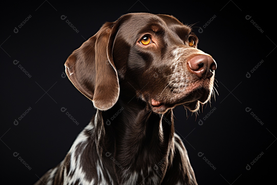 Um cão Ponteiro Alemão de Pêlo Curto