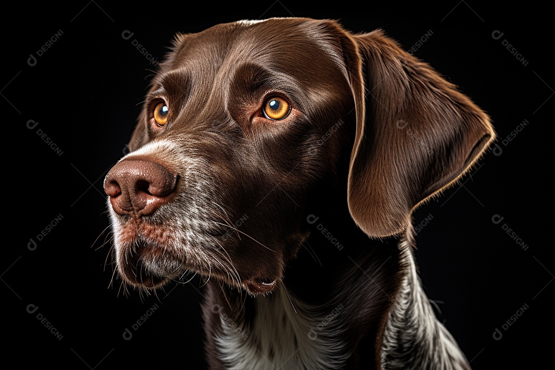 Um cão Ponteiro Alemão de Pêlo Curto