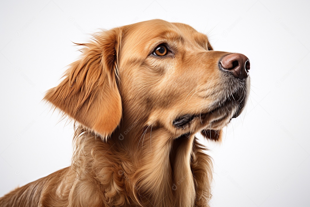 Um cachorro Golden Retriever