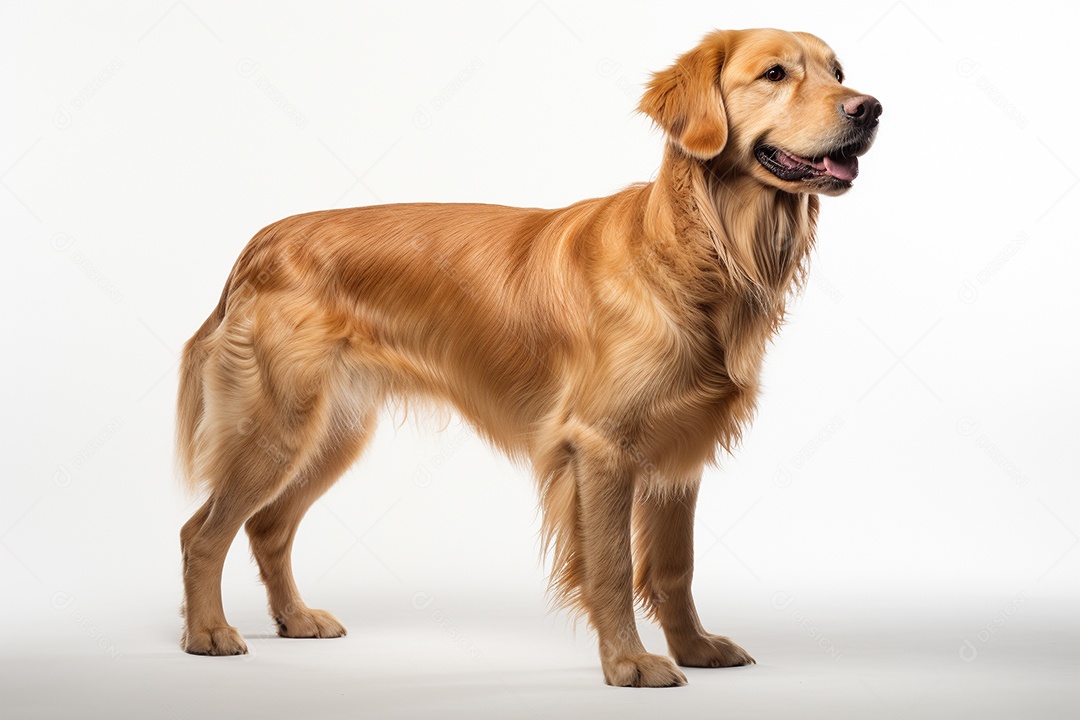 Um cachorro Golden Retriever