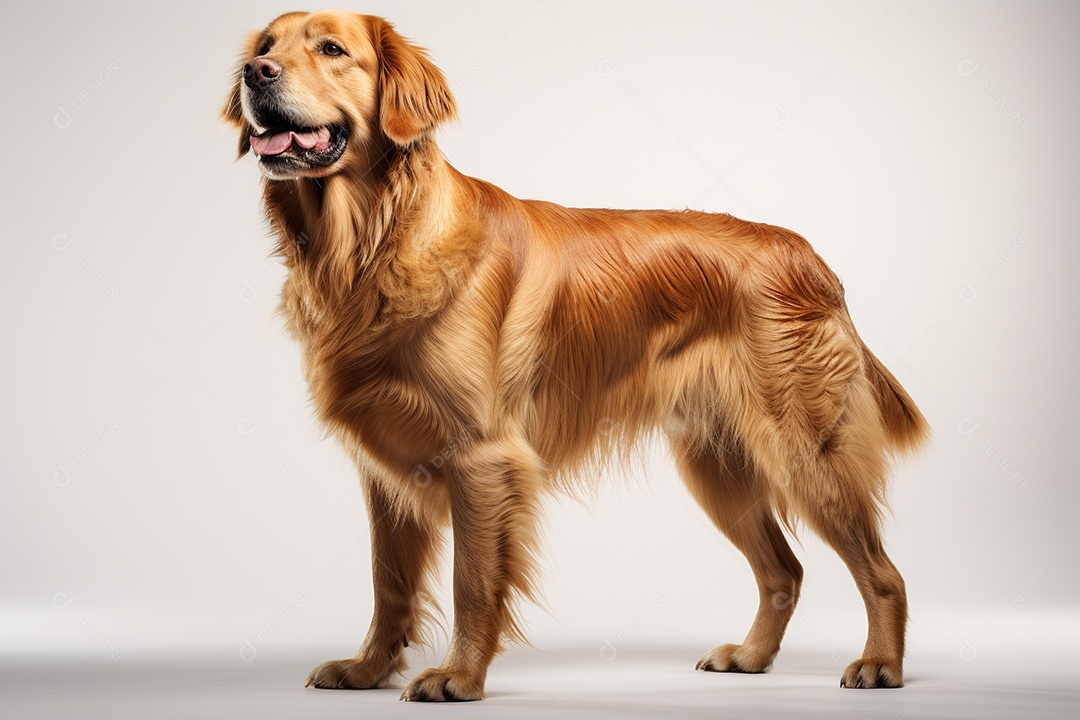 Um cachorro Golden Retriever