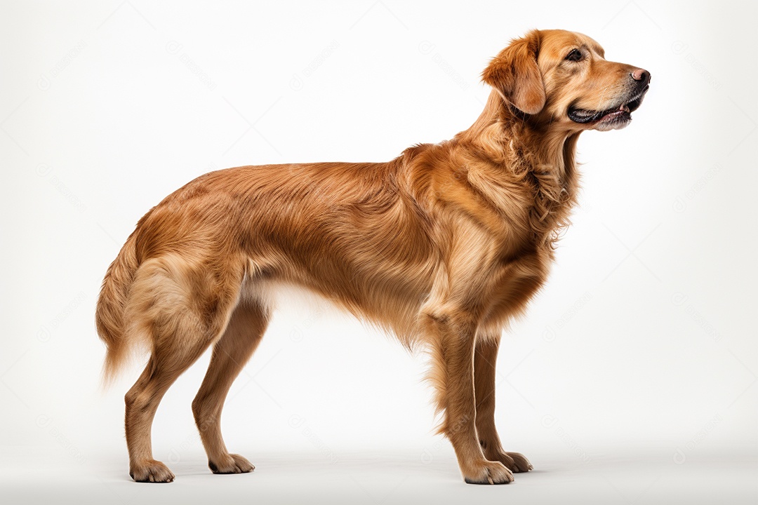 Um cachorro Golden Retriever