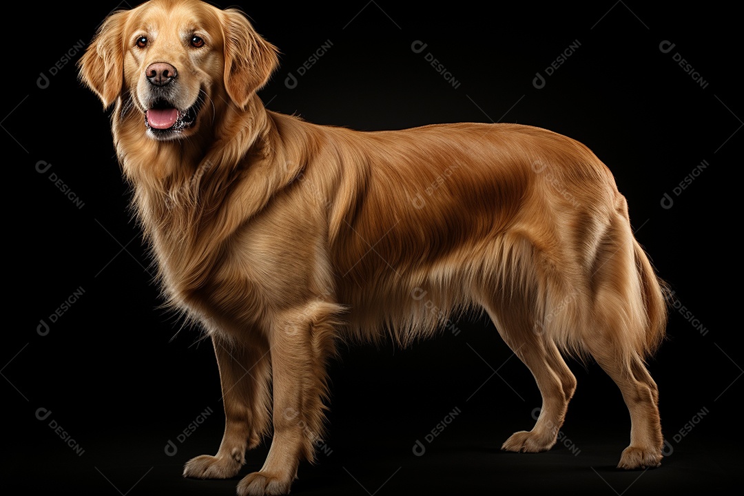 Um cachorro Golden Retriever