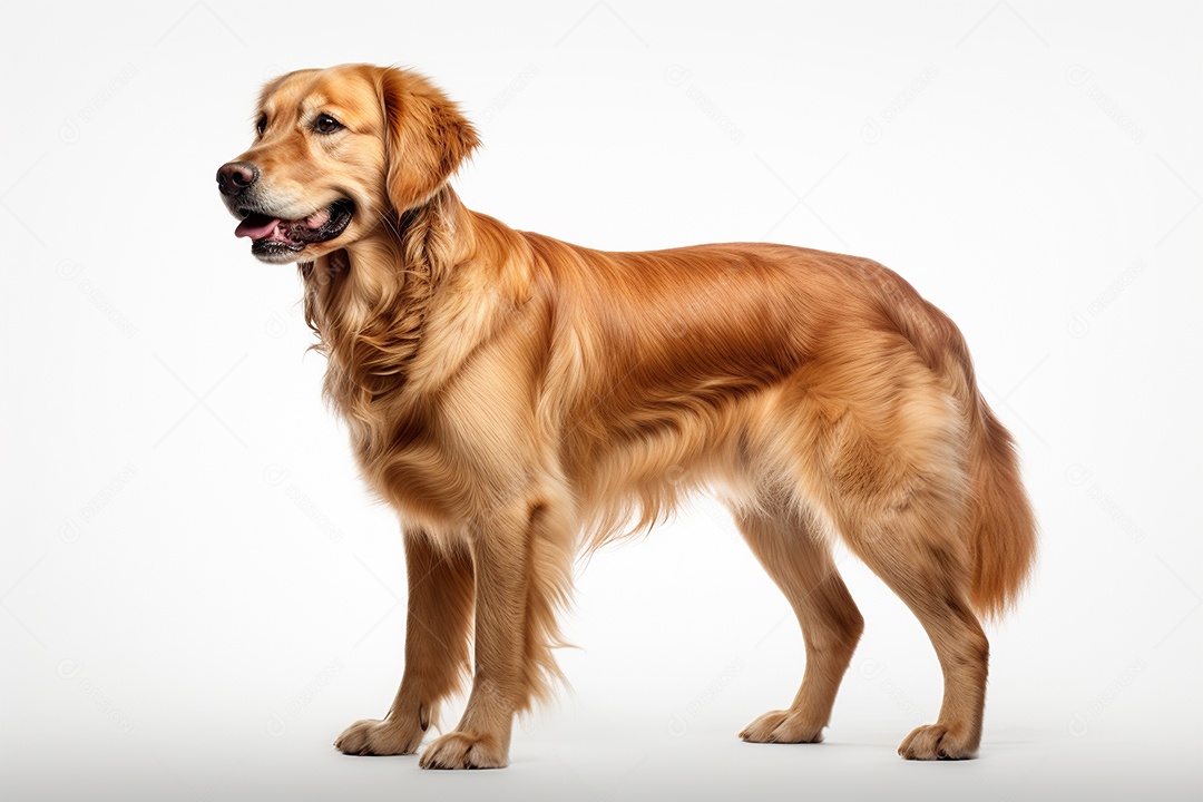 Um cachorro Golden Retriever