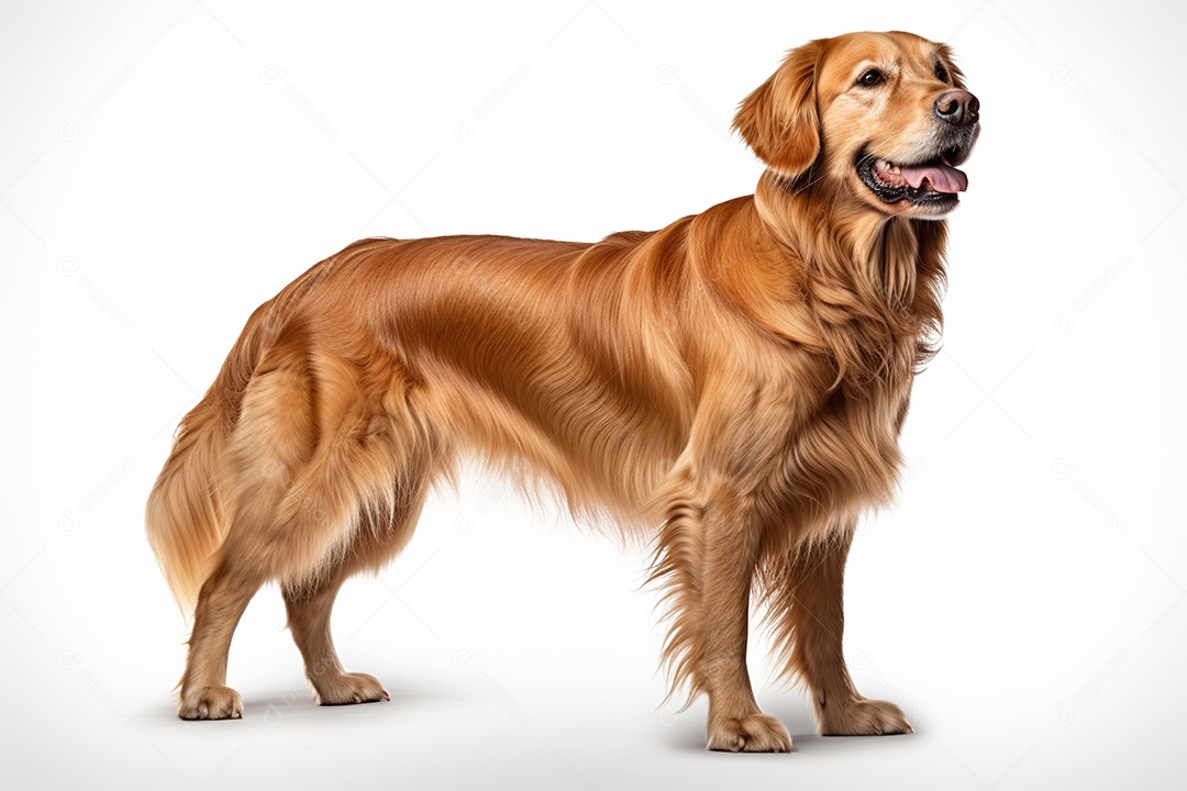 Um cachorro Golden Retriever