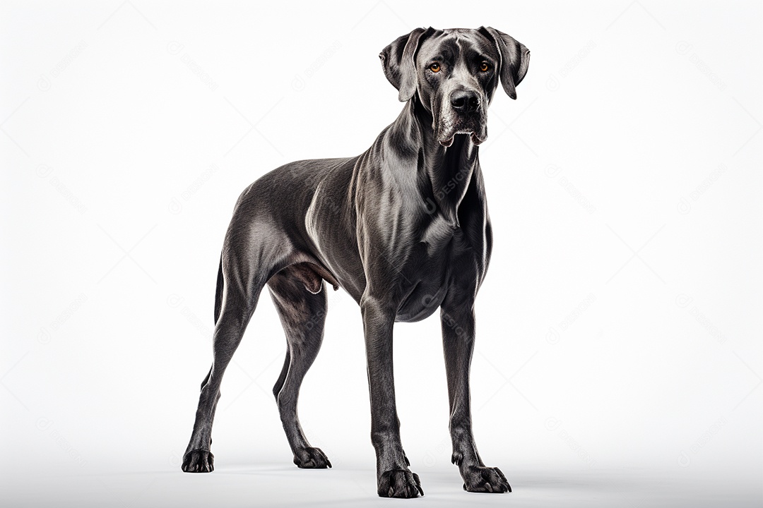 Um cachorro Dogue Alemão