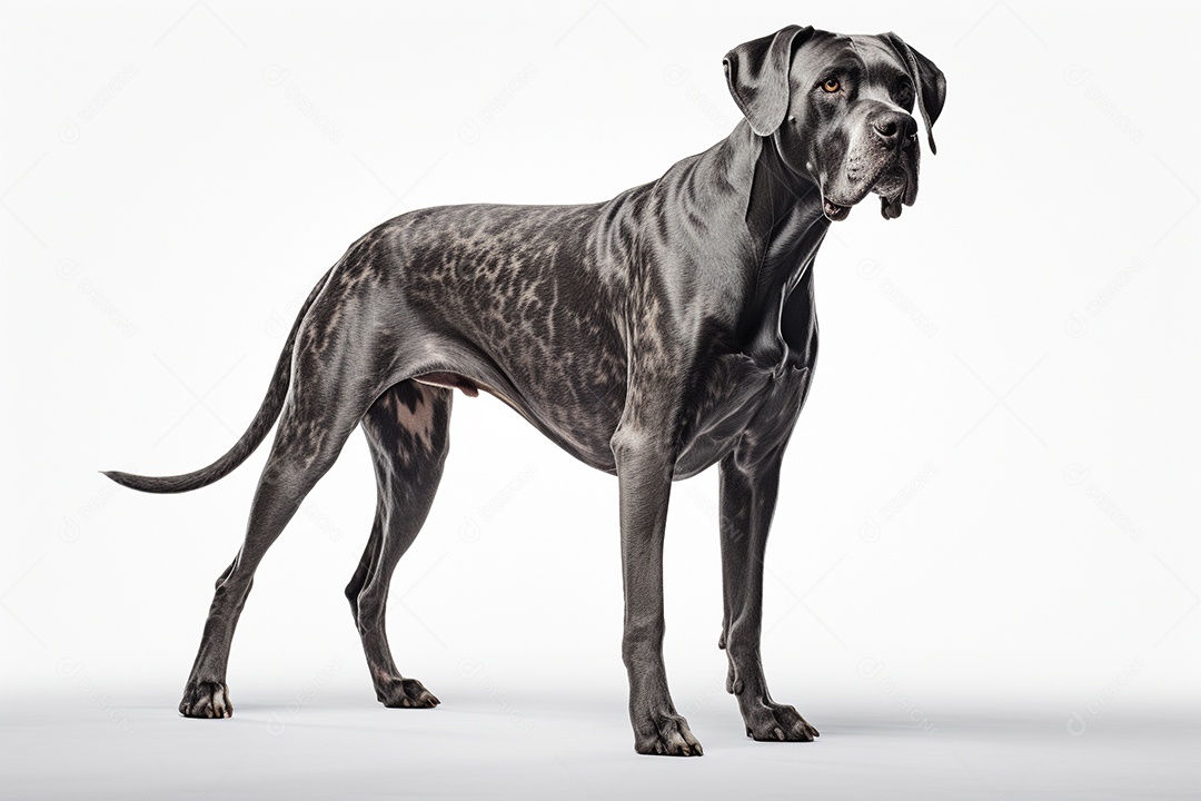 Um cachorro Dogue Alemão