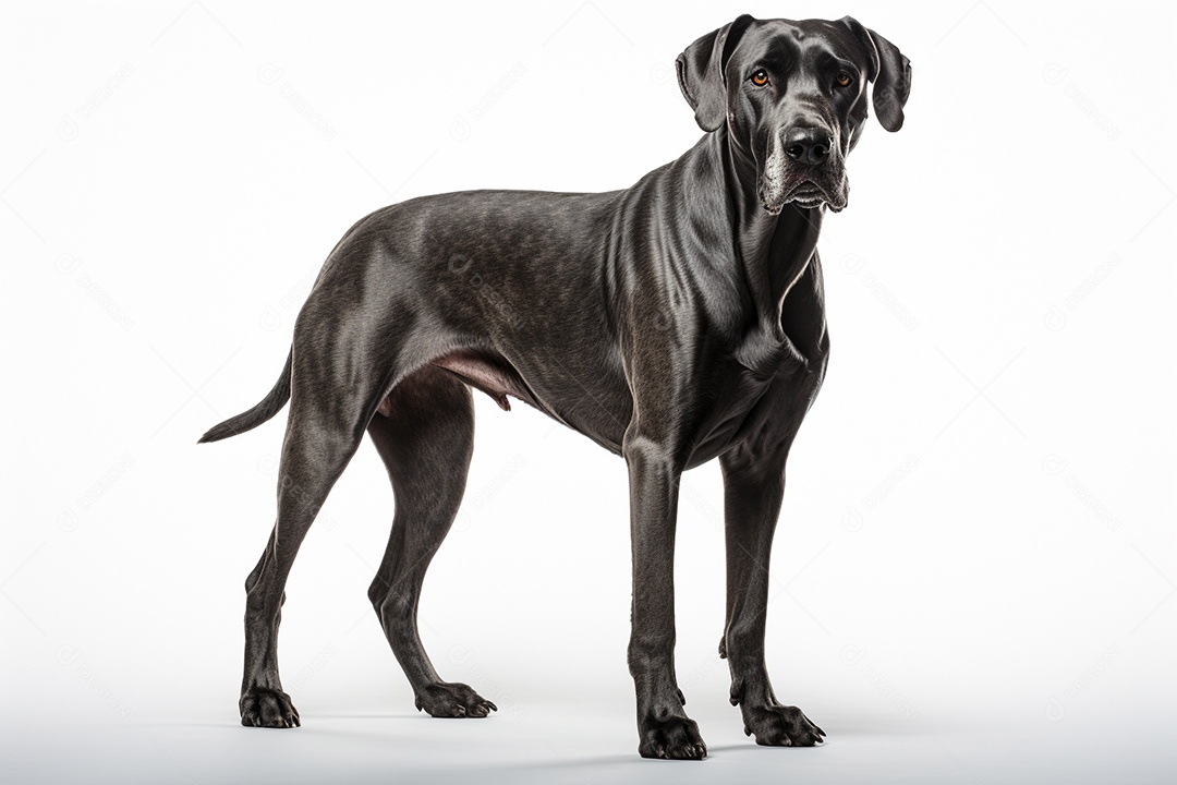 Um cachorro Dogue Alemão