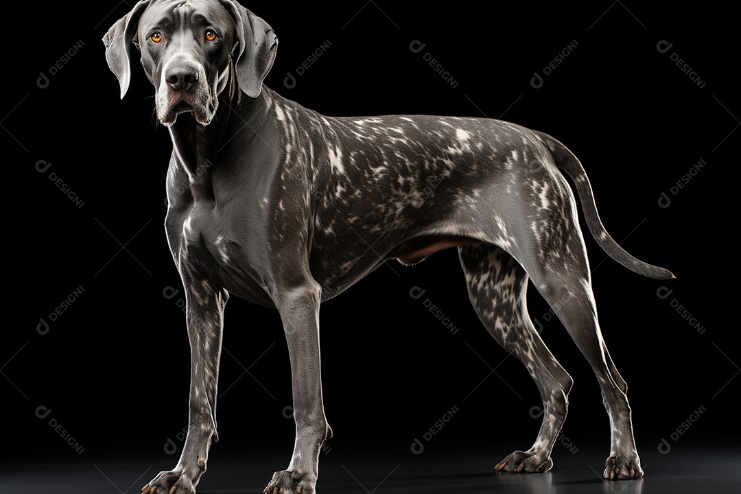 Um cachorro Dogue Alemão