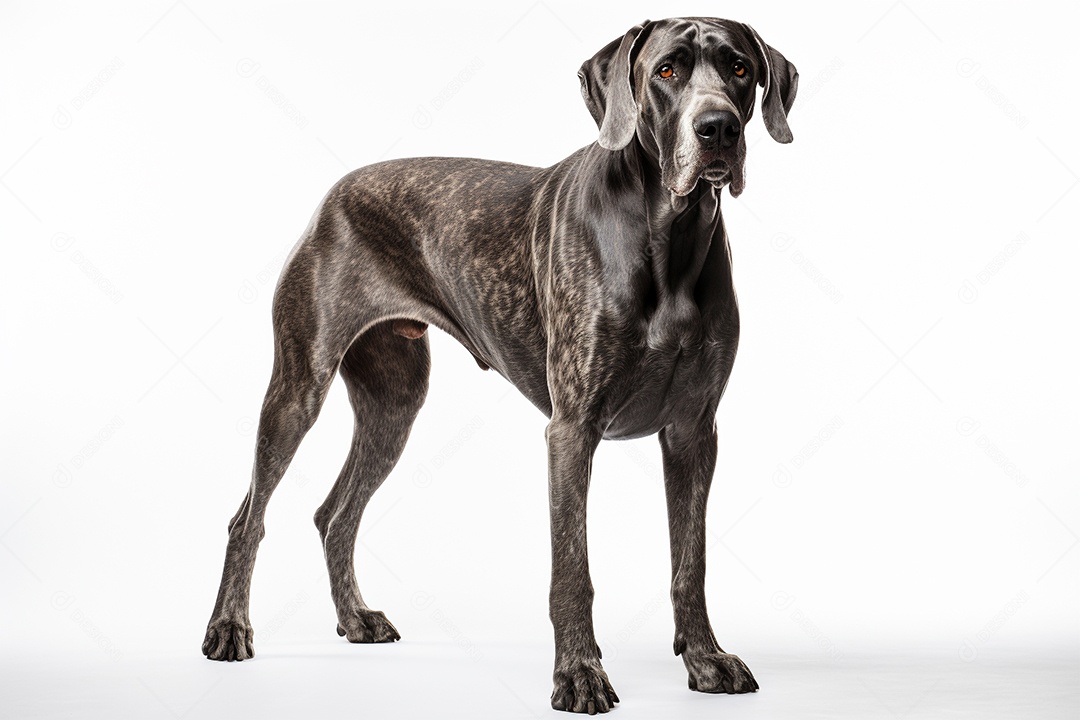 Um cachorro Dogue Alemão