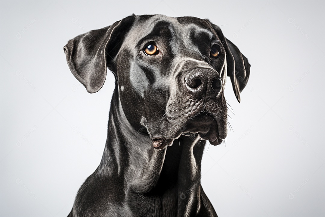 Um cachorro Dogue Alemão
