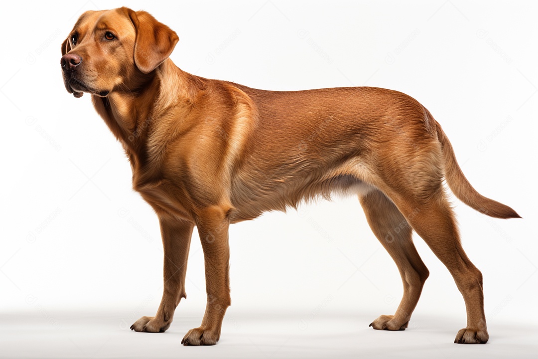 Um cachorro labrador retriever