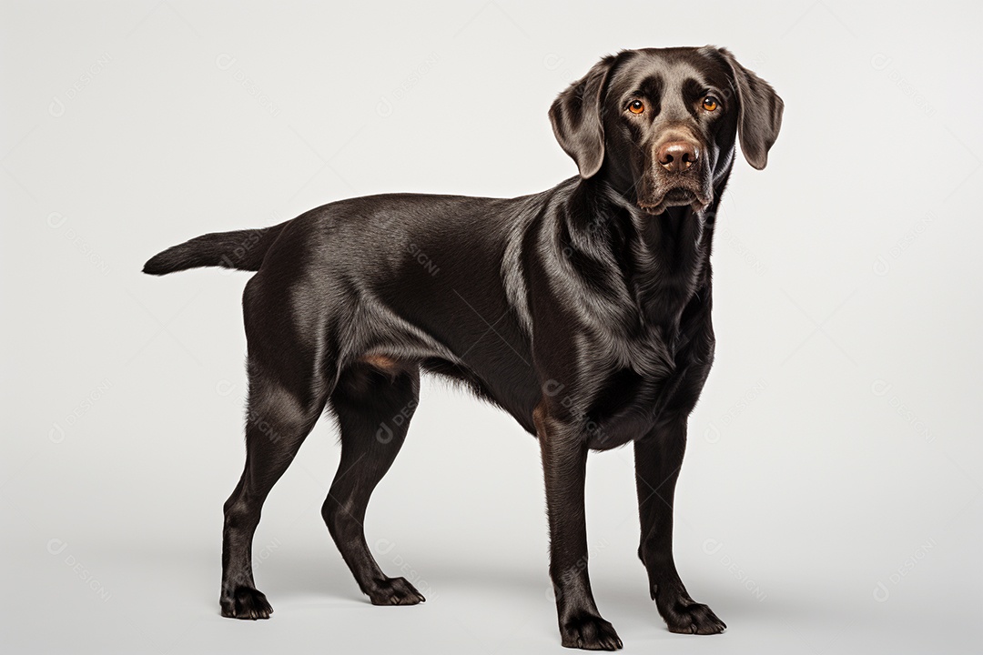 Um cachorro labrador retriever