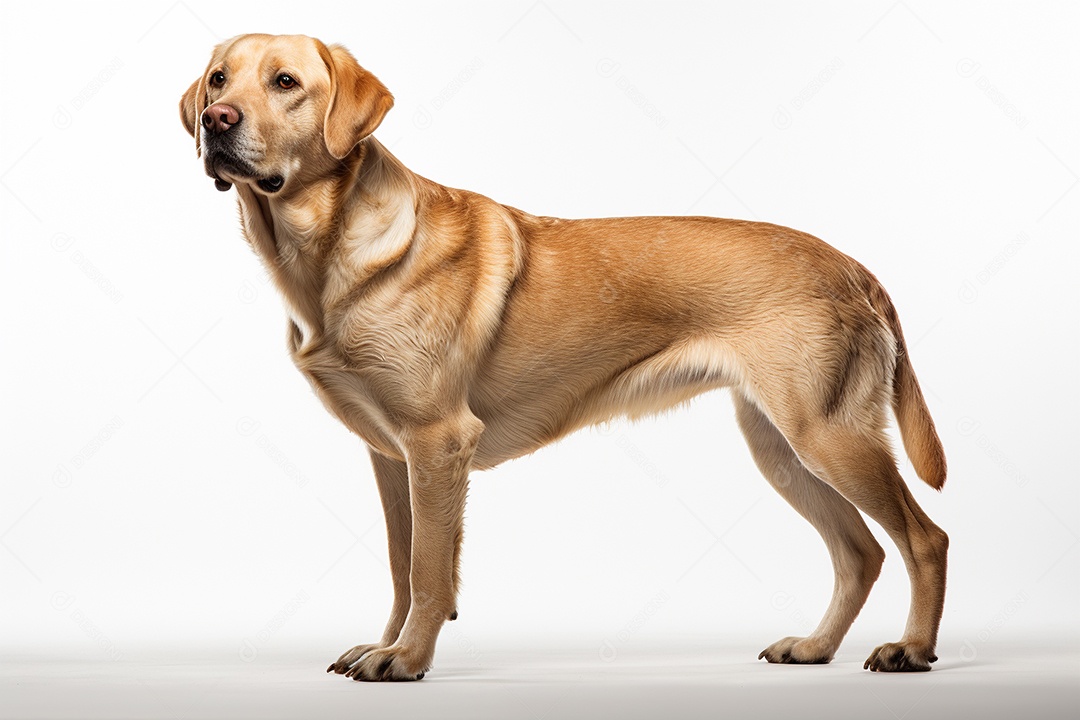 Um cachorro labrador retriever