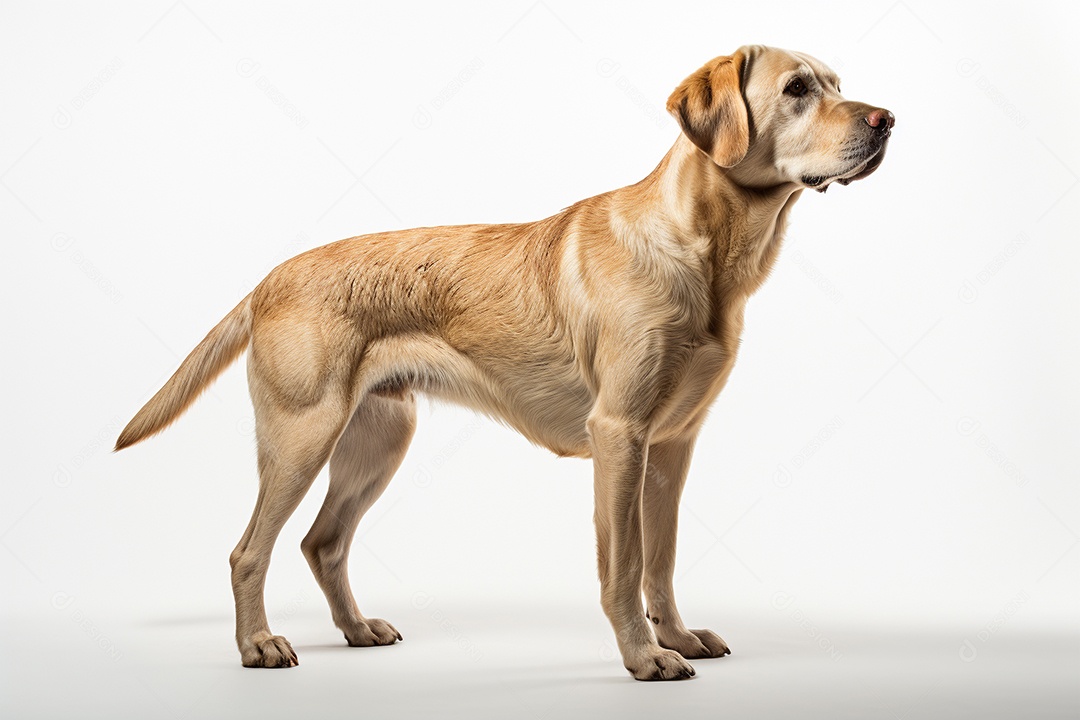 Um cachorro labrador retriever