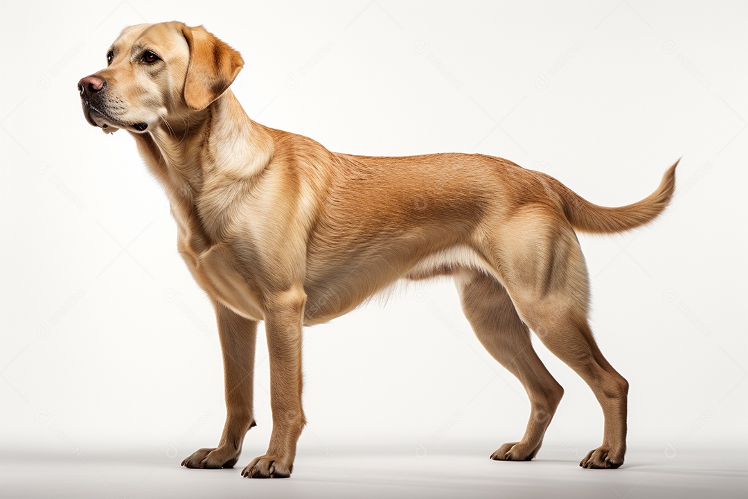 Um cachorro labrador retriever