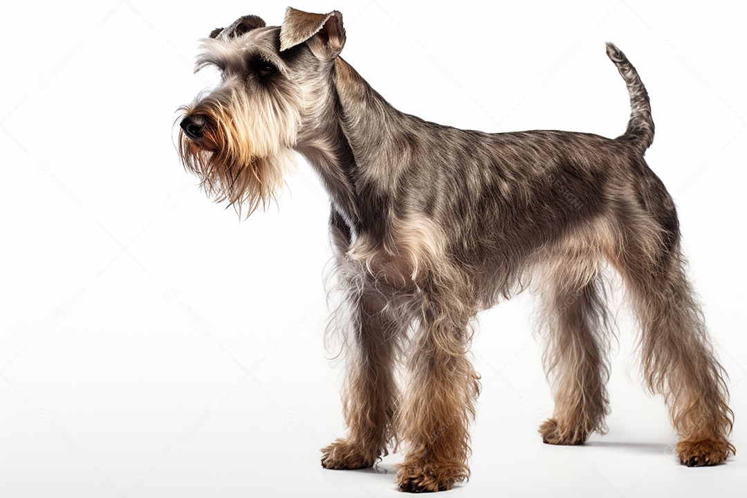 Um cachorro Schnauzer Miniatura