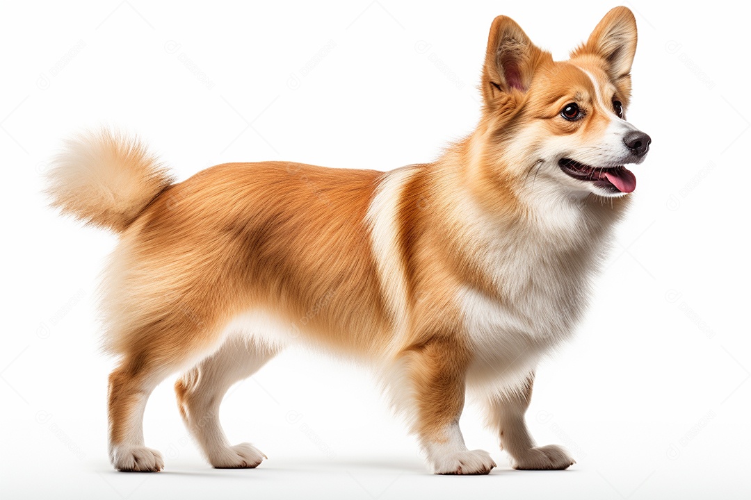 Um cachorro Pembroke Welsh Corgi