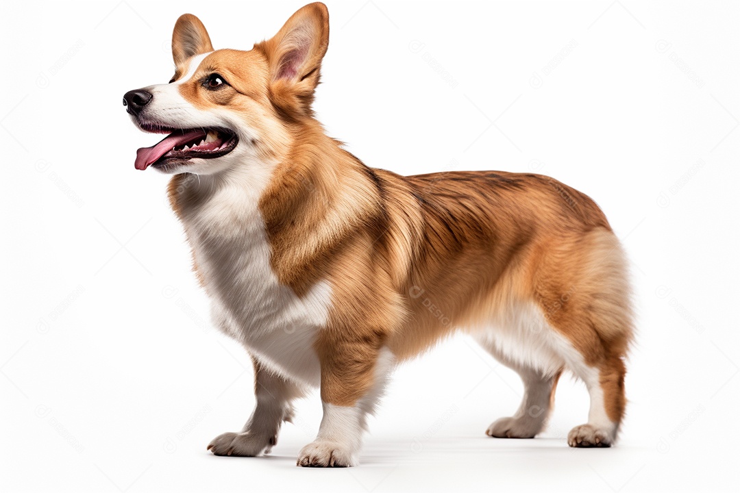 Um cachorro Pembroke Welsh Corgi